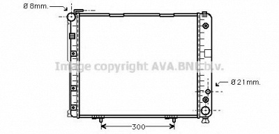 AVA QUALITY COOLING ms2178 -  Радиатор, охлаждение двигателя